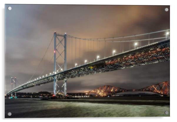 Queensferry Bridge Crossing Acrylic by Andy Anderson
