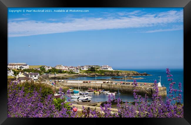 Cemaes Bay Anglesey Wales Framed Print by Pearl Bucknall