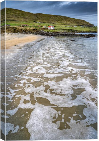 Dramatic seascape at Levenwick, Shetland Canvas Print by Richard Ashbee