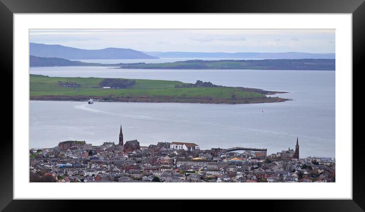 The Largs to Millport ferry crossing Framed Mounted Print by Allan Durward Photography