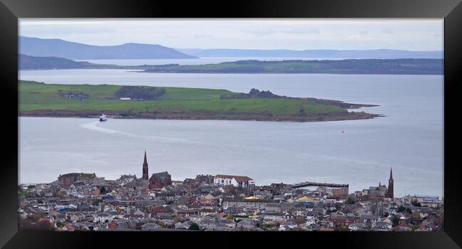 The Largs to Millport ferry crossing Framed Print by Allan Durward Photography