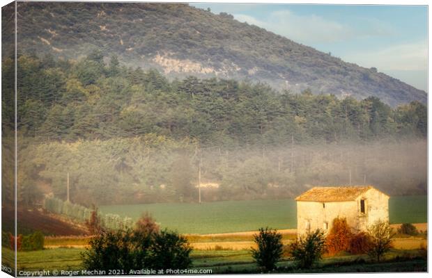 Serenity in Provence Canvas Print by Roger Mechan
