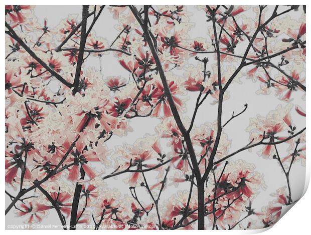 Botanical Texture Beauty Background Print by Daniel Ferreira-Leite