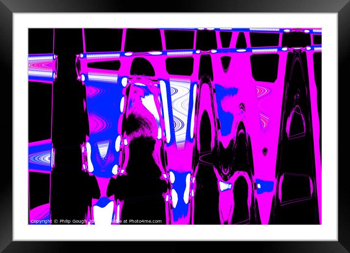 PURPLE ABSTRACT Framed Mounted Print by Philip Gough