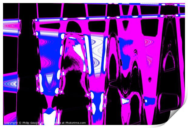 PURPLE ABSTRACT Print by Philip Gough