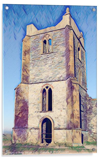 Building church Acrylic by Philip Gough