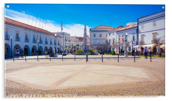 Tavira town in the Algarve, Portugal - 7 - Orton glow Edition  Acrylic by Jordi Carrio