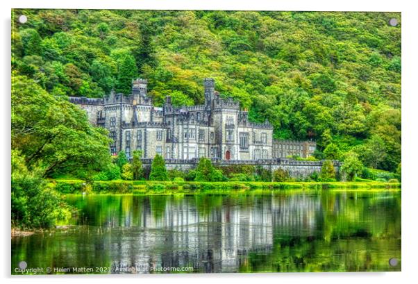 Kylemore Abbey in Co Galway Ireland Acrylic by Helkoryo Photography