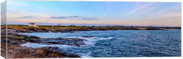 Boobys Bay Constantine Bay Panoramic Canvas Print by Oxon Images