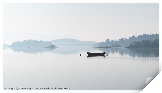 Loch Lomond mist Print by Kay Roxby