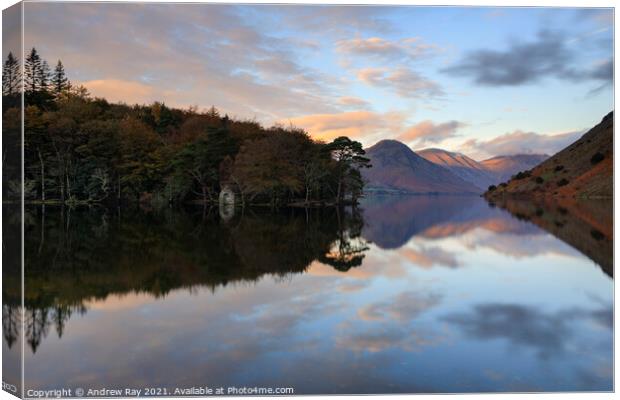 Late light (Wastwater) Canvas Print by Andrew Ray