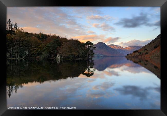 Late light (Wastwater) Framed Print by Andrew Ray