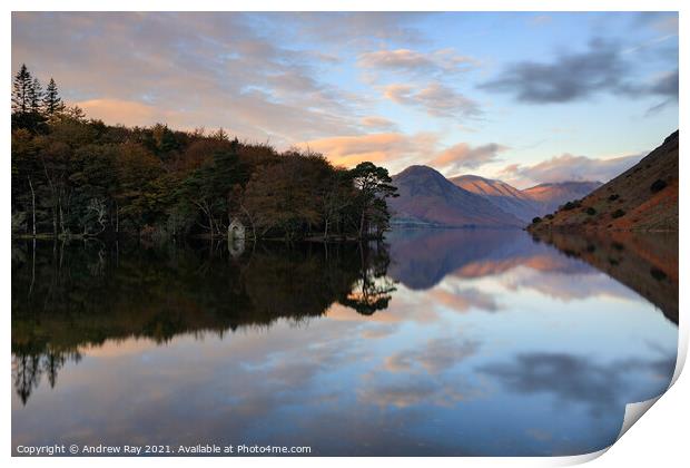 Late light (Wastwater) Print by Andrew Ray