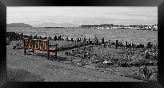 A view from a Millport bench Framed Print by Allan Durward Photography