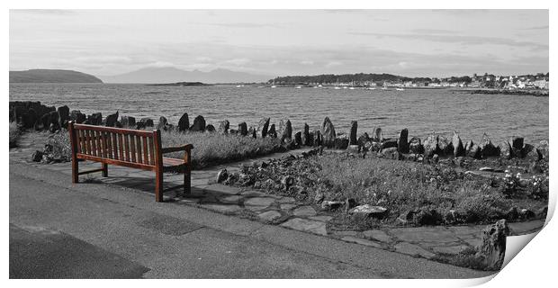 A view from a Millport bench Print by Allan Durward Photography