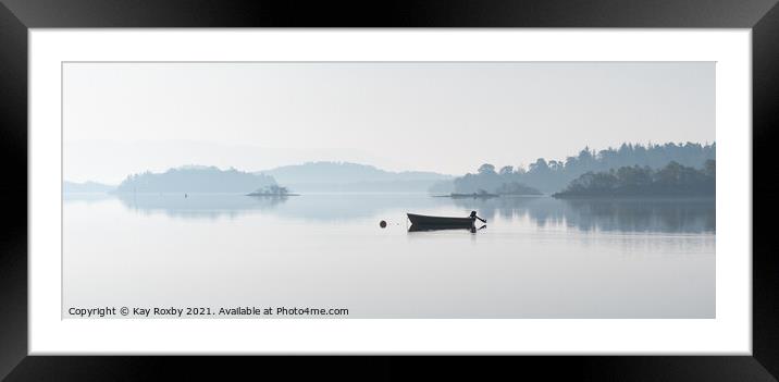 Loch Lomond mist  Framed Mounted Print by Kay Roxby