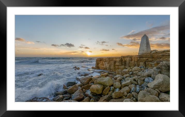 Portland Obelisk.  Framed Mounted Print by Mark Godden