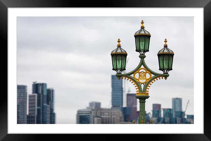 London Lamps Framed Mounted Print by Mark Godden