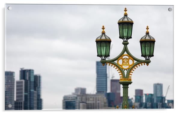London Lamps Acrylic by Mark Godden