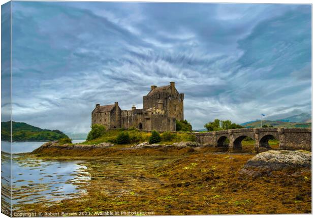 Eilean Donan Castle Canvas Print by Lrd Robert Barnes