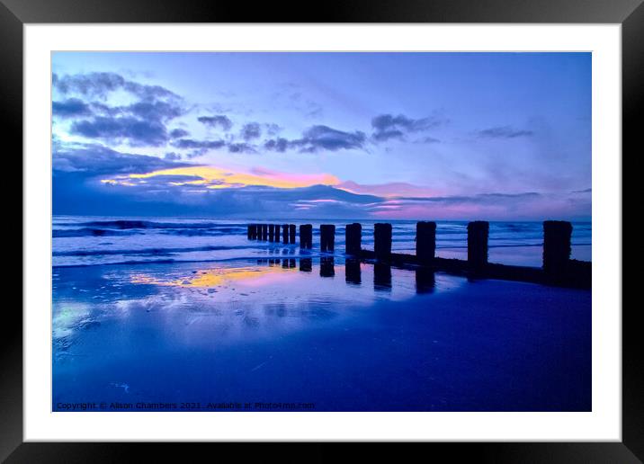 Bridlington North Beach Framed Mounted Print by Alison Chambers