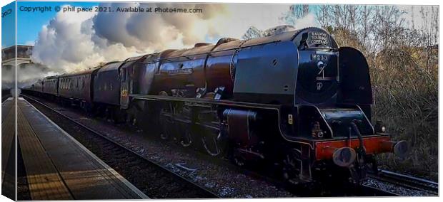 LMS Duchess of Sutherland Canvas Print by phil pace