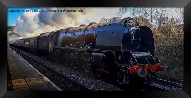 LMS Duchess of Sutherland Framed Print by phil pace