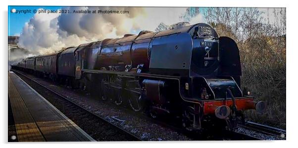 LMS Duchess of Sutherland Acrylic by phil pace