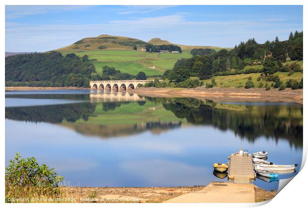 Ladybower Reservoir Print by Andrew Ray