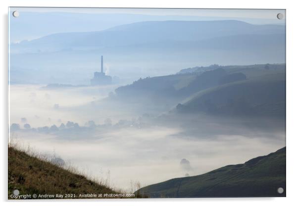 Misty view (Hope Valley) Acrylic by Andrew Ray