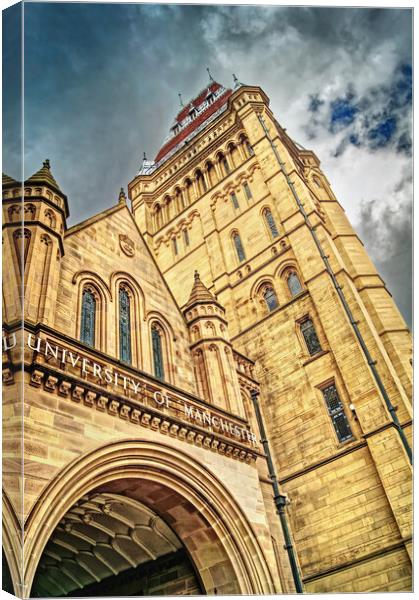 Whitworth Hall, University of Manchester Canvas Print by Darren Galpin