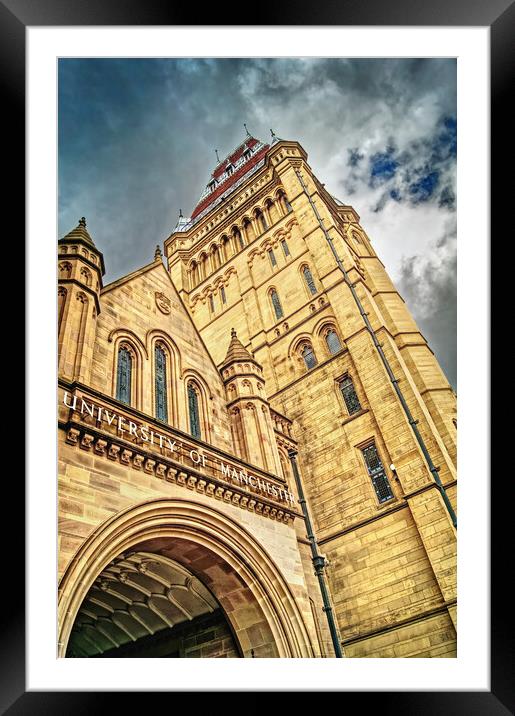 Whitworth Hall, University of Manchester Framed Mounted Print by Darren Galpin