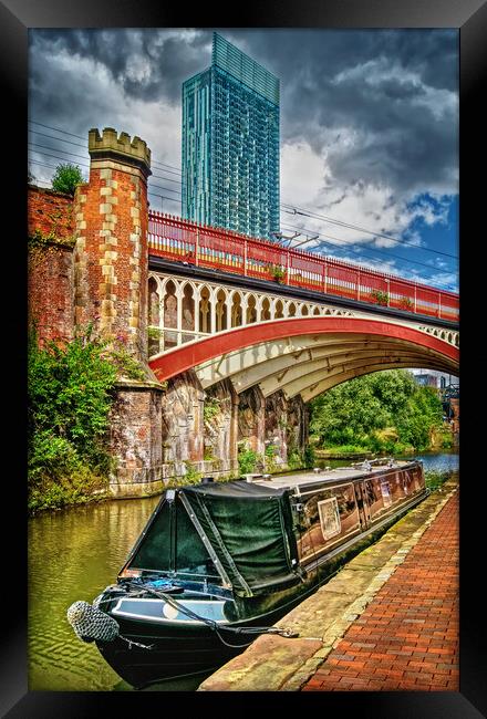 Rochdale Canal and Beetham Tower Framed Print by Darren Galpin