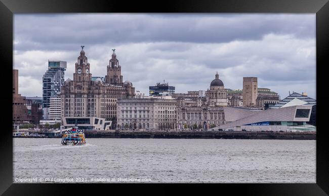 Liverpool famous waterfront   Framed Print by Phil Longfoot