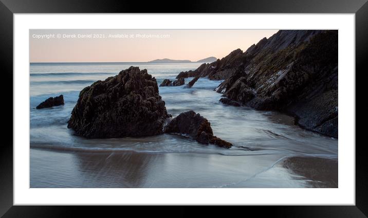 Coumeenoole Beach,  Slea Head, Ireland Framed Mounted Print by Derek Daniel