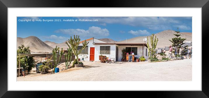 Place in the desert, South America Chile Framed Mounted Print by Holly Burgess