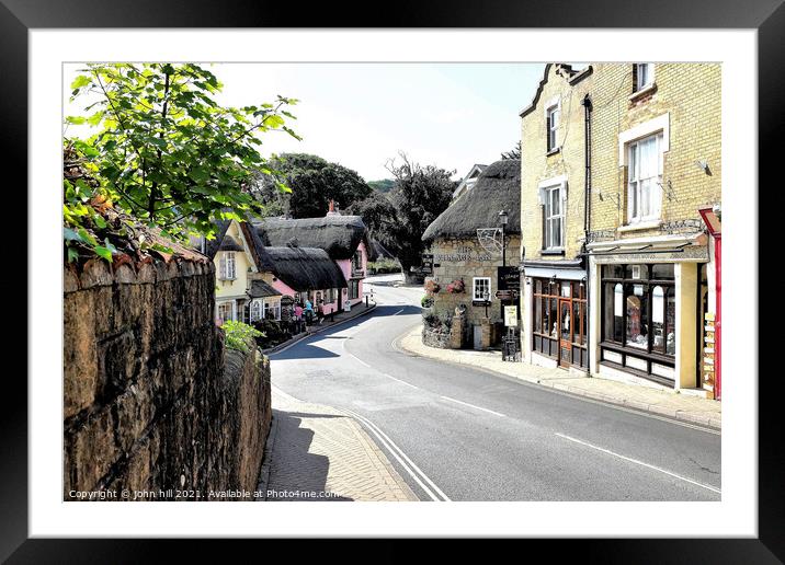 Old town, Shanklin, Isle of Wight, UK. Framed Mounted Print by john hill