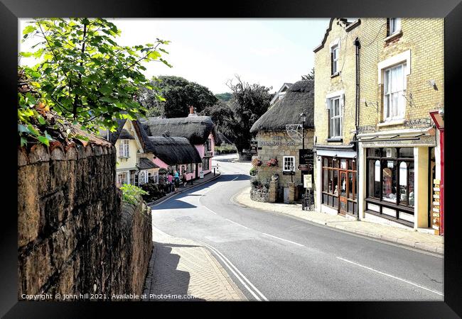 Old town, Shanklin, Isle of Wight, UK. Framed Print by john hill