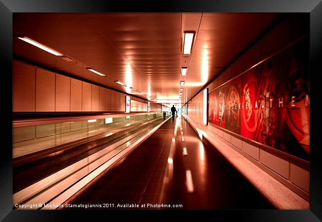 Airport Framed Print by Michalis S