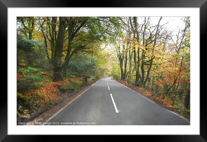 Outdoor road Framed Mounted Print by Philip Gough