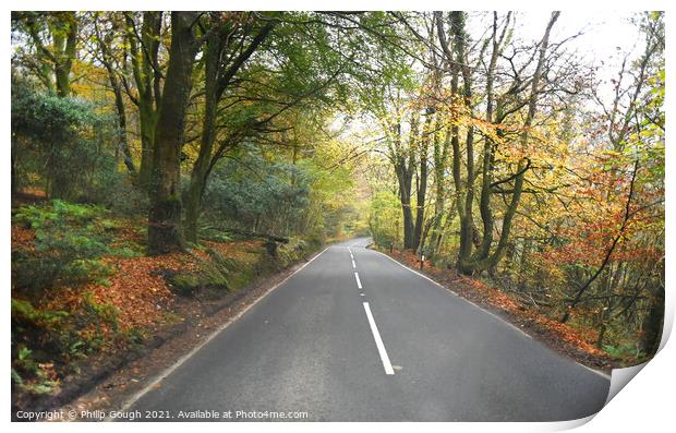 Outdoor road Print by Philip Gough