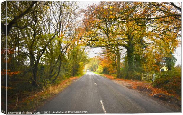 Outdoor road Canvas Print by Philip Gough