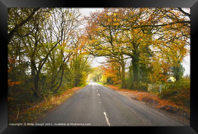 Outdoor road Framed Print by Philip Gough