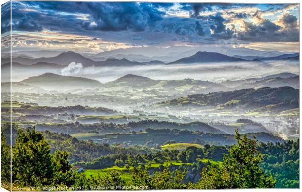 Ethereal Pyrenean Dawn Canvas Print by Roger Mechan