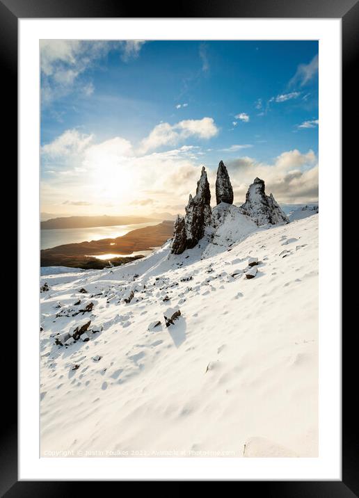 The Old Man of Storr, Isle of Skye, Scotland Framed Mounted Print by Justin Foulkes