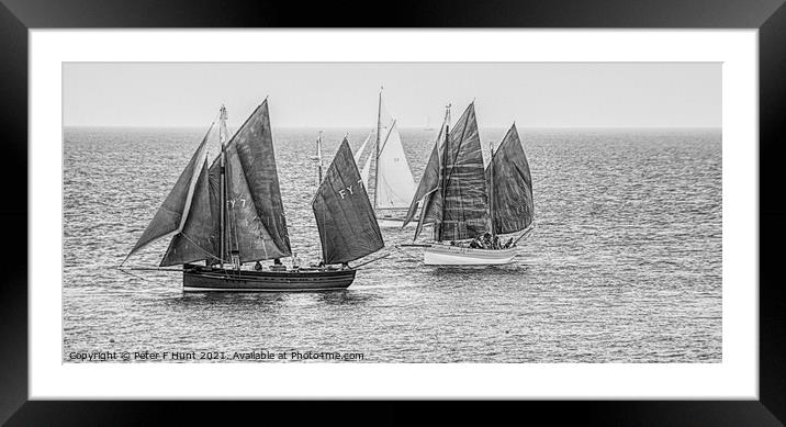 Our Daddy And I.R.I.S 100yrs Sailing Framed Mounted Print by Peter F Hunt