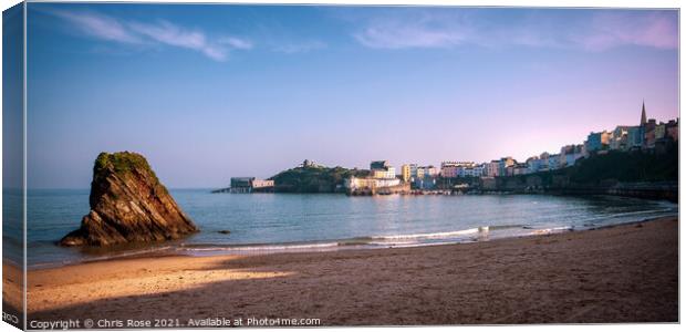 Tenby from North Beach Canvas Print by Chris Rose