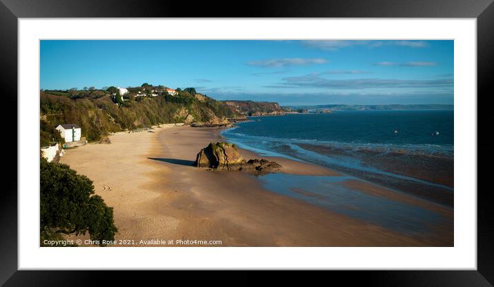 Tenby, North Beach Framed Mounted Print by Chris Rose