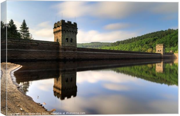 Howden Reservoir Canvas Print by Andrew Ray