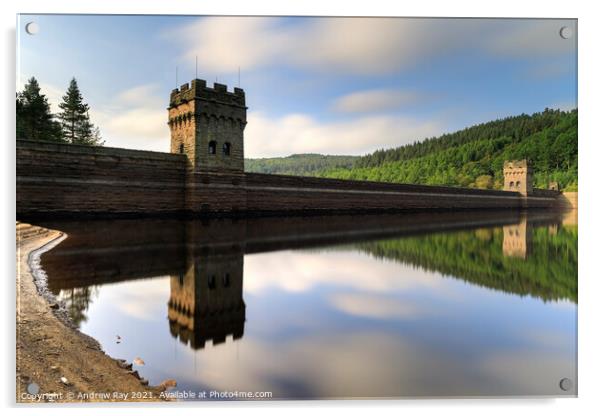 Howden Reservoir Acrylic by Andrew Ray